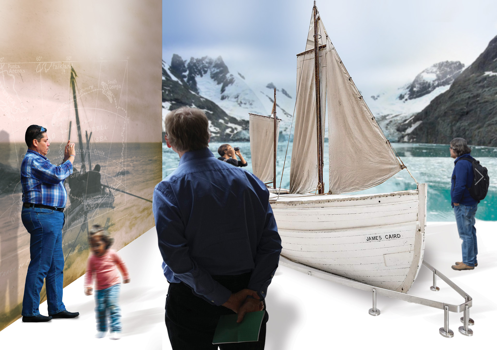 The James Caird Room at the South Pole Explorer Centre